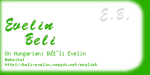 evelin beli business card